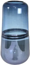12 Inch Blue Handmade Glass Vase