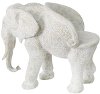 36 Inch Gray Resin Elephant Chair