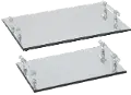 12 Rectangle Mirrored Tray with Handles