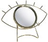 Gold Metal Tabletop Eye Mirror