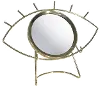 Gold Metal Tabletop Eye Mirror