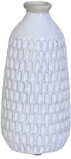 Clearance 9 Inch Blue Ceramic Dimpled Vase