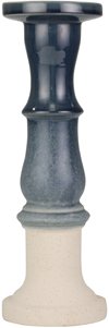 16 Inch Blue Fade Ceramic Candle Holder