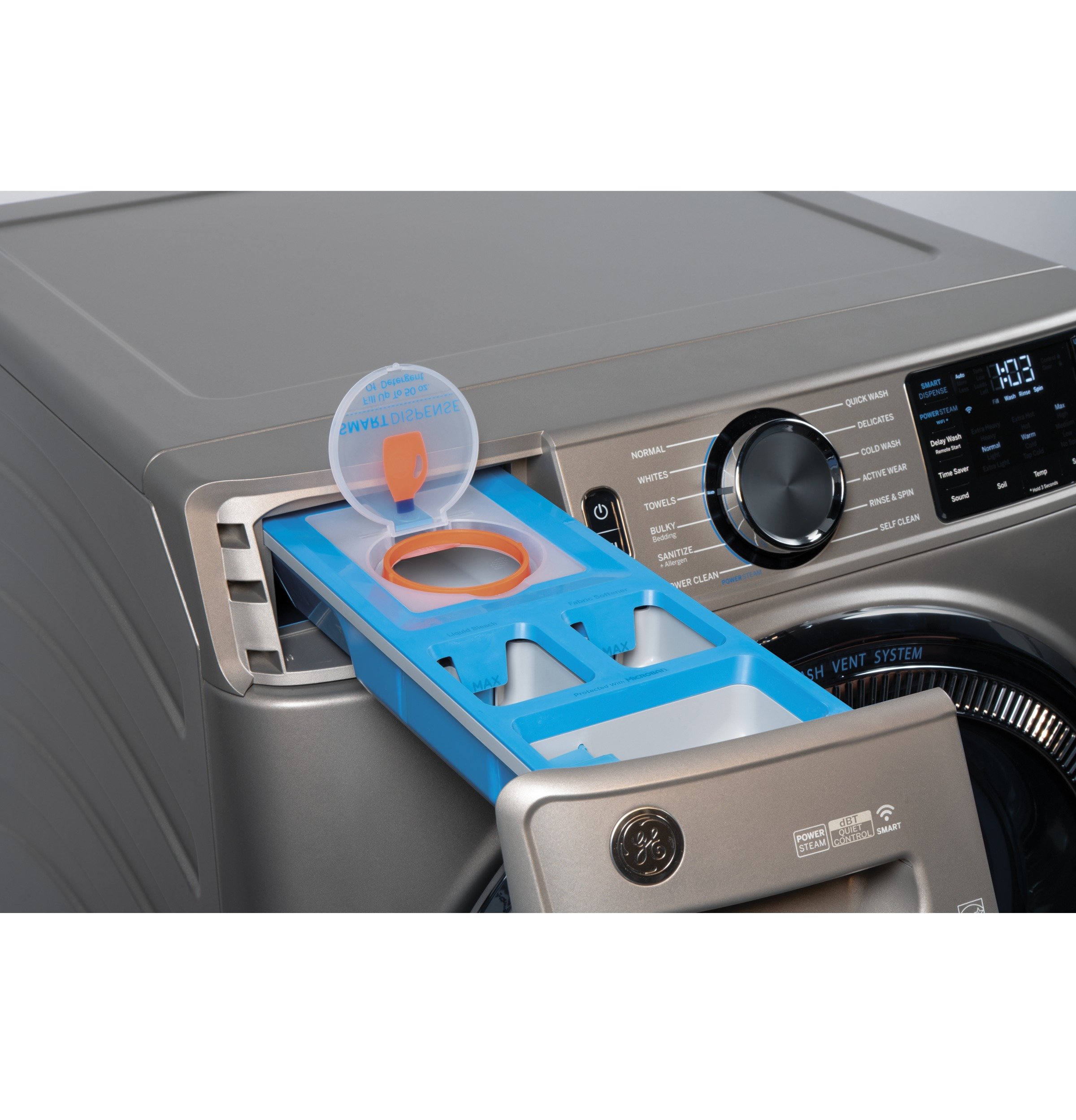 GFW650SPNSN GE 4.8 cu. ft. Capacity Smart Front Load Steam Washer with SmartDispense - Satin Nickel-6