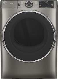 GFD65ESPNSN GE 7.8 cu. ft. Capacity Smart Front Load Electric Dryer with Steam - Satin Nickel