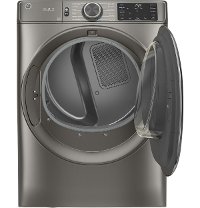 GFD65ESPNSN GE 7.8 cu. ft. Capacity Smart Front Load Electric Dryer with Steam - Satin Nickel-2