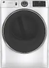 GFD65GSSNWW GE 7.8 cu. ft. Capacity Smart Front Load Gas Dryer with Steam - White