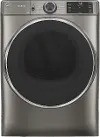 GFD65GSPNSN GE 7.8 cu. ft. Capacity Smart Front Load Gas Dryer with Steam - Satin Nickel