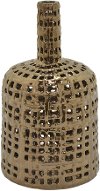 12 Inch Bronze Ceramic Pierced Vase