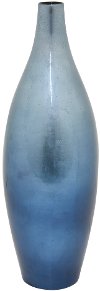 Clearance 23 Inch Variegated Blue Ceramic Vase