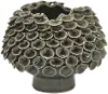 Clearance 7 Inch Gray Tone Ceramic Vase