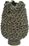 15 Inch Gray Ceramic Vase