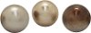 Assorted 4 Inch Copper, Cream or Beige Ceramic Orb
