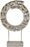 Silver Round Sculpture On Base