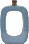 Modern 17 Inch Blue Ceramic High Design Vase