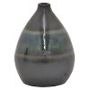 11 Inch Blue Tone Ceramic Vase