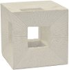 5 Inch White Cube Tabletop Decoration