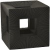 5 Inch Black Cube Tabletop Decoration