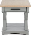 Country Dove Gray End Table with Drawer
