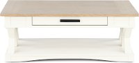 Cotton White Country Coffee Table