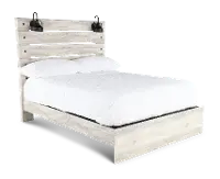 Sunrise Park Rustic Whitewash Queen Bed