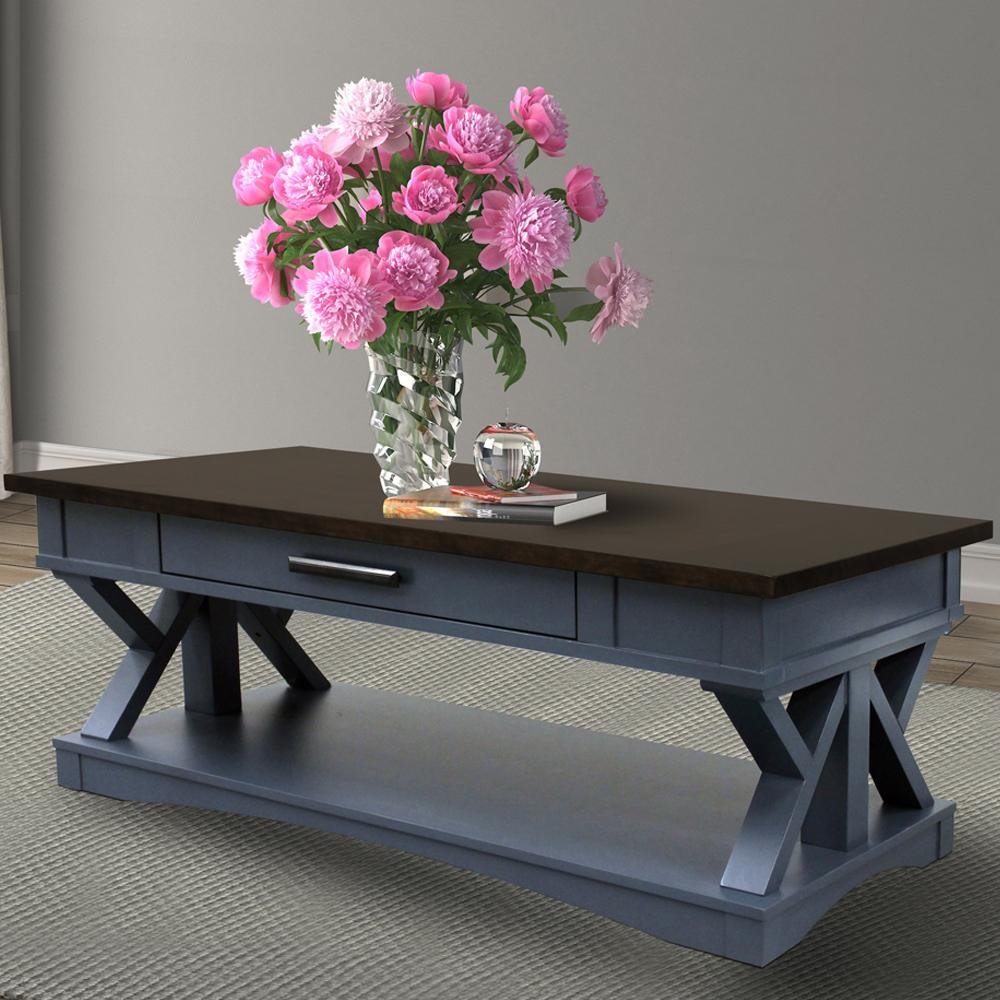 Denim Blue Country Coffee Table-2