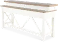 Amy Cotton White Console Bar Table