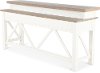 Cotton White Country Sofa Bar Table