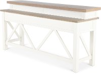 Cotton White Country Sofa Bar Table
