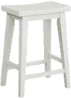 Amy Cotton White Counter Height Stool