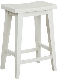 Cotton White Counter Height Stool