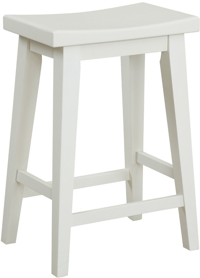 Cotton White Counter Height Stool