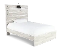 Sunrise Park Rustic Whitewash Full Size Bed