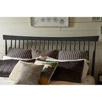 Distressed Gray King Shaker Platform Bed - Modern Eclectic-2