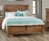 KIT Clearance Country Fawn Oak Queen Bed - Chestnut Creek