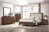 Clearance Light Brown 4 Piece Queen Bedroom Set - Millie