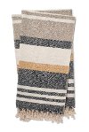 Clearance Magnolia Home Furniture Charcoal and Multi Color Cotton Throw Blanket