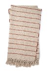 Magnolia Home Furniture Natural and Spice Striped Throw Blanket