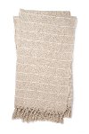 Magnolia Home Furniture Natural and Ivory Striped Throw Blanket