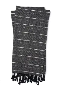 T1038 MH CHARCOAL NATURAL Magnolia Home Furniture Charcoal and Natural Throw Blanket