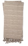 Gray and Natural Throw Blanket