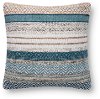 Blue and Multi Color Throw Pillow