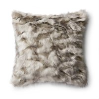 P0475 22 Inch Gray Throw Pillow