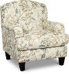 Traditional Cream Citrus Fern Accent Chair - Felix