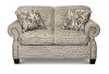 Traditional Khaki Beige Loveseat - Gabrielle