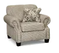 Traditional Khaki Beige Chair - Gabrielle
