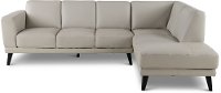 Mist Gray Leather 2 Piece Sectional with LAF Sofa - Altamura