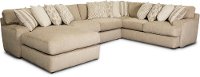 Contemporary Putty Beige 3 Piece Sectional Sofa - Murray
