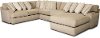 Contemporary Putty Beige 3 Piece Sectional Sofa - Murray