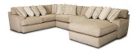 Contemporary Putty Beige 3 Piece Sectional Sofa - Murray